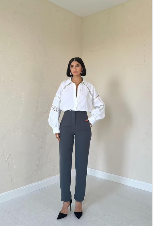 Pantaloni a vita alta